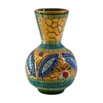 Vase doré à l'or fin