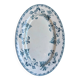 Oval dish Longwy in blue earthenware, service "Chartres"