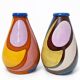 Pair of vintage ceramic vases – Cerámica Trébol, Bonao