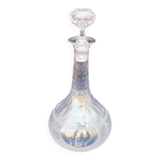 Carafe en cristal baccarat monogramme XIXème
