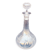 Baccarat crystal carafe monogram 19th century