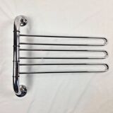 Vintage space age chrome coat/towel rack