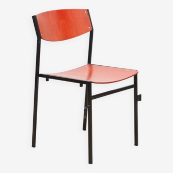 Chaise Gijs van der Sluiss rouge