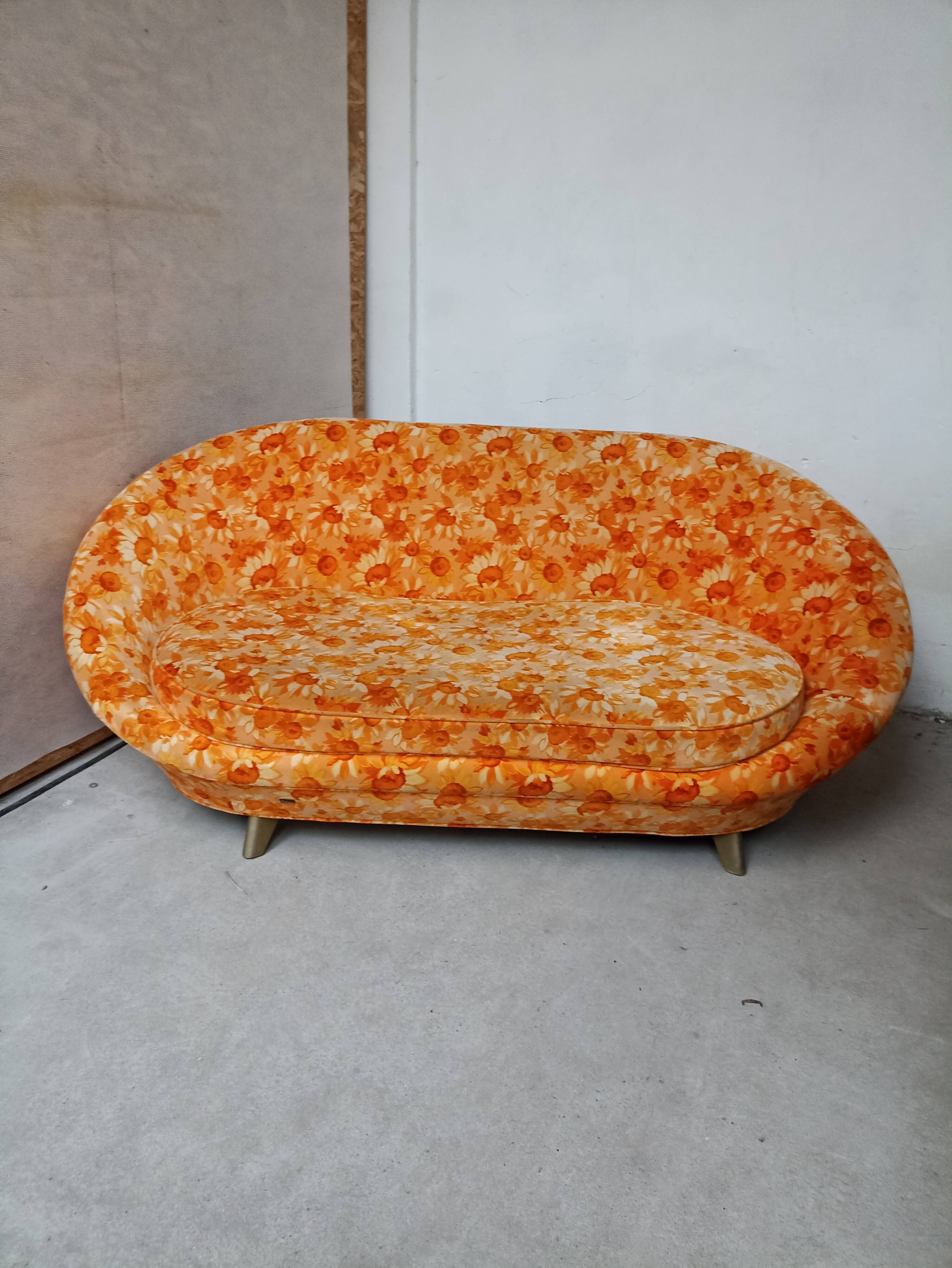 Vintage Bretz oval sofa