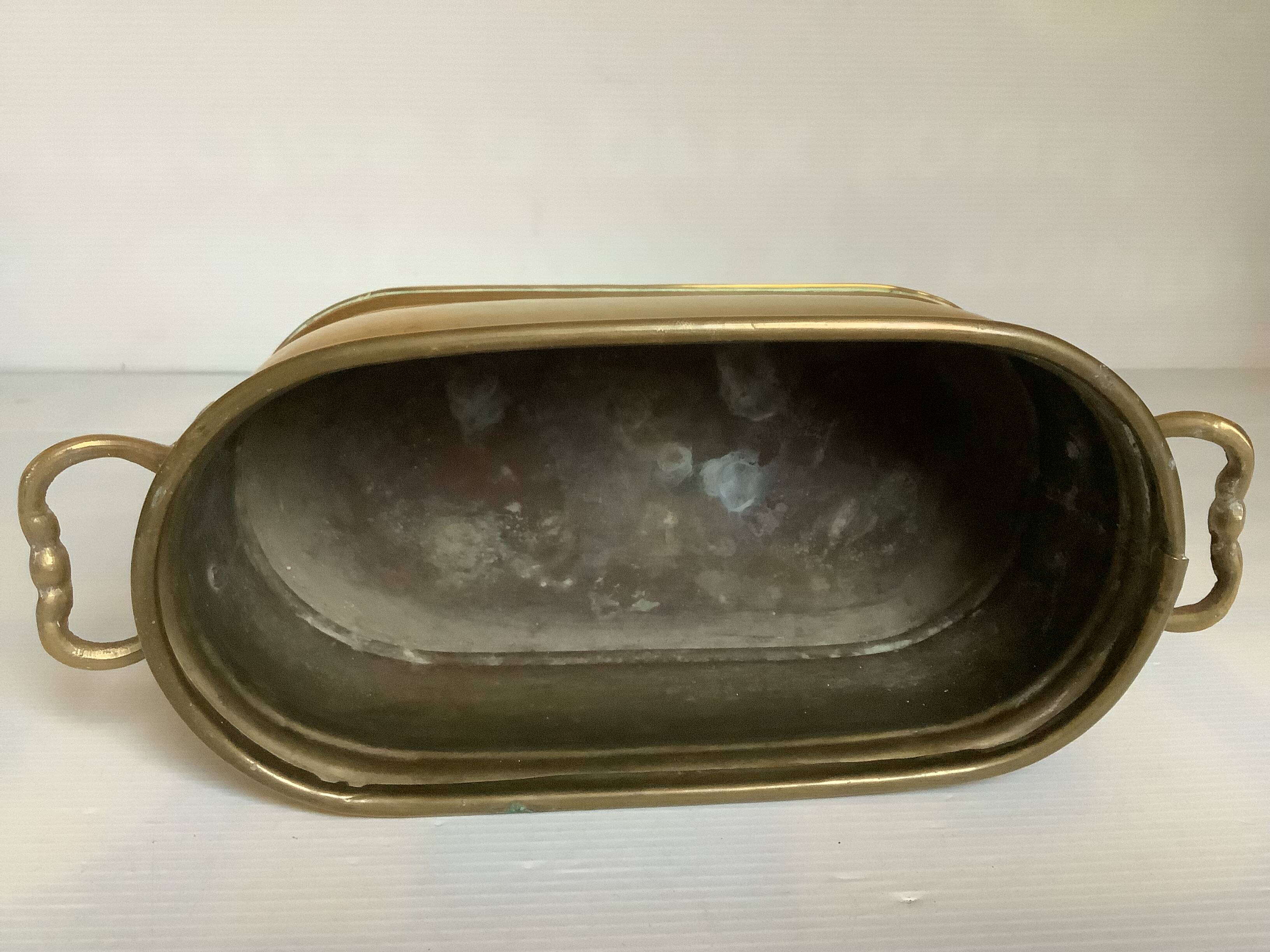 Jardinière vide poche en laiton