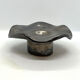 Ceramic, hand-formed candlestick, Czech Republic, 1992.