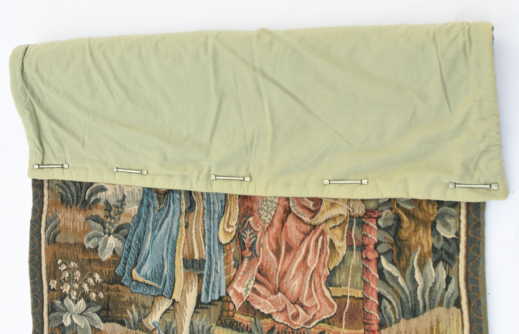 Tapestry of Louvières representing medieval scene