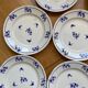 Saint Amand dessert plates blue flowers