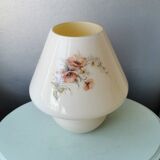 Lampe de table de champignon de verre de verre super belle 70s