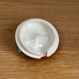 Peach-shaped slip sugar bowl
