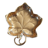 Coupelle art nouveau feuille de vigne en métal doré manufacture wmf