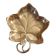 Art nouveau vine leaf cup in gilded metal manufacture wmf