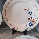 Assiettes plates anciennes dépareillées
