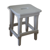 Handcrafted white oak stool