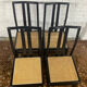 Series of 4 Annig Sarian chairs from the 80s