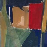 Abstract painting by Claude Allioti