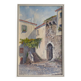 Painting made in watercolor on paper signed e.