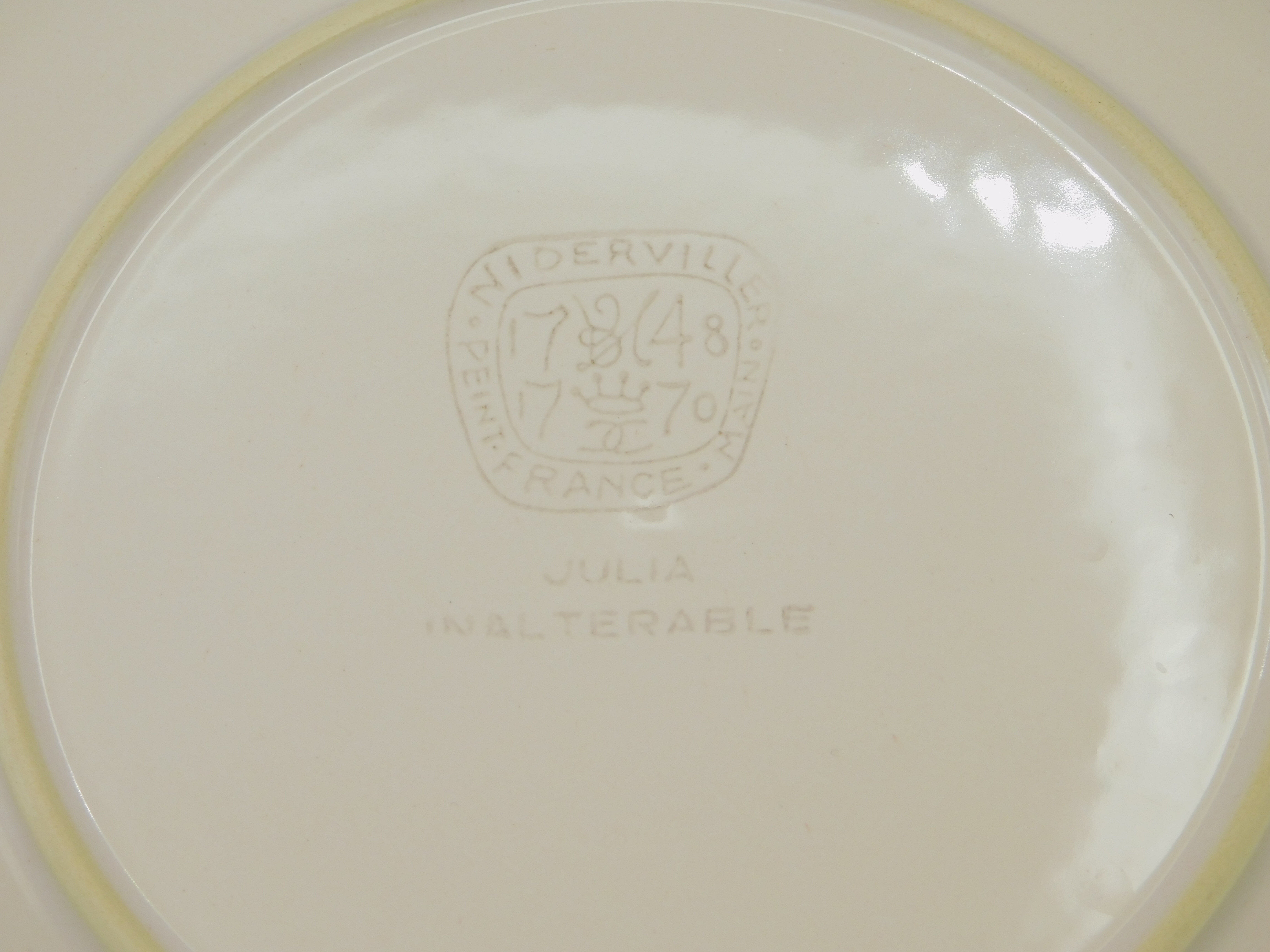 6 Julia dessert plates by Niderviller