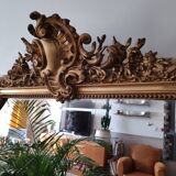 Former Golden trumeau mirror beveled 150 x 99
