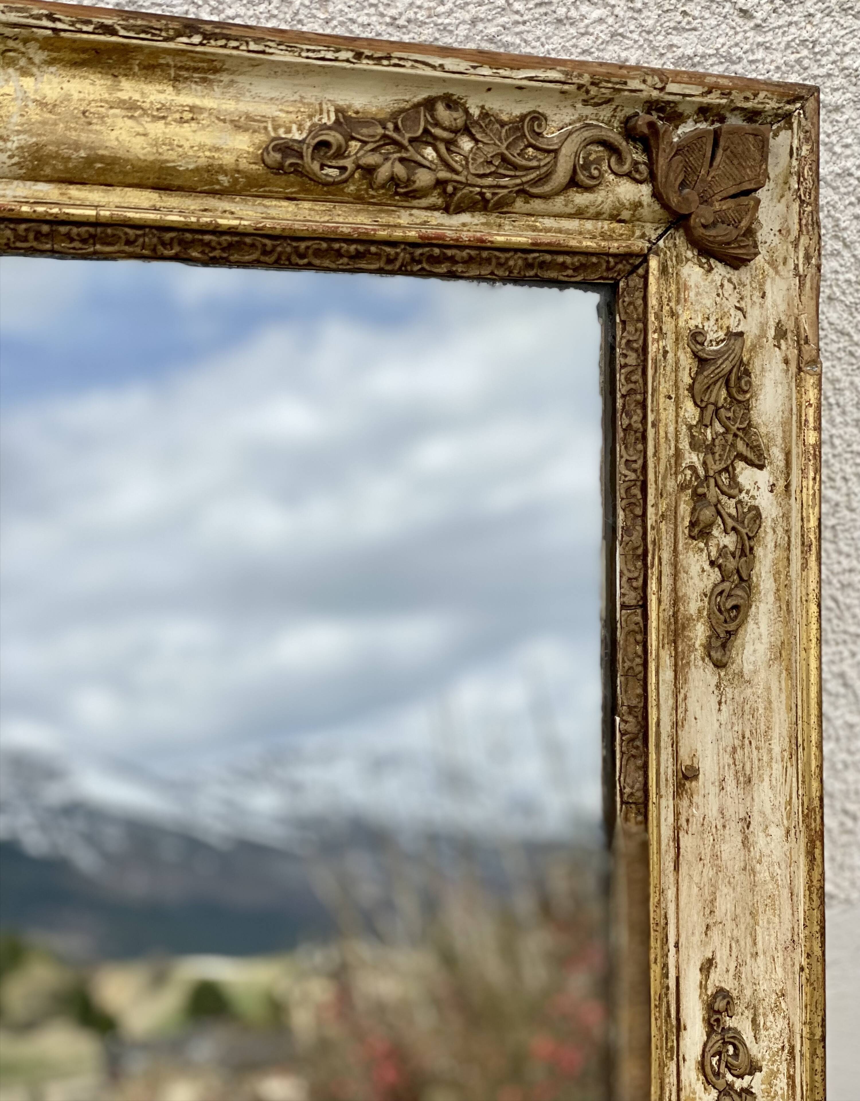 Large vintage decorative mirror