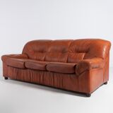 Mid-century leather sofa from the 1960s, Italy