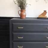 Vintage chest of drawers compass feet