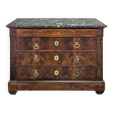 Restoration period chest of drawers with bronze ornaments