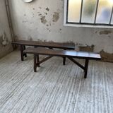 Paire de bancs en chêne massif