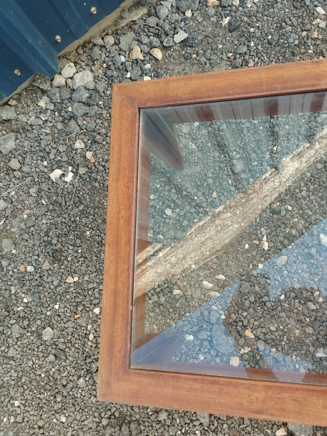 Vintage Scandinavian-style wooden coffee table.