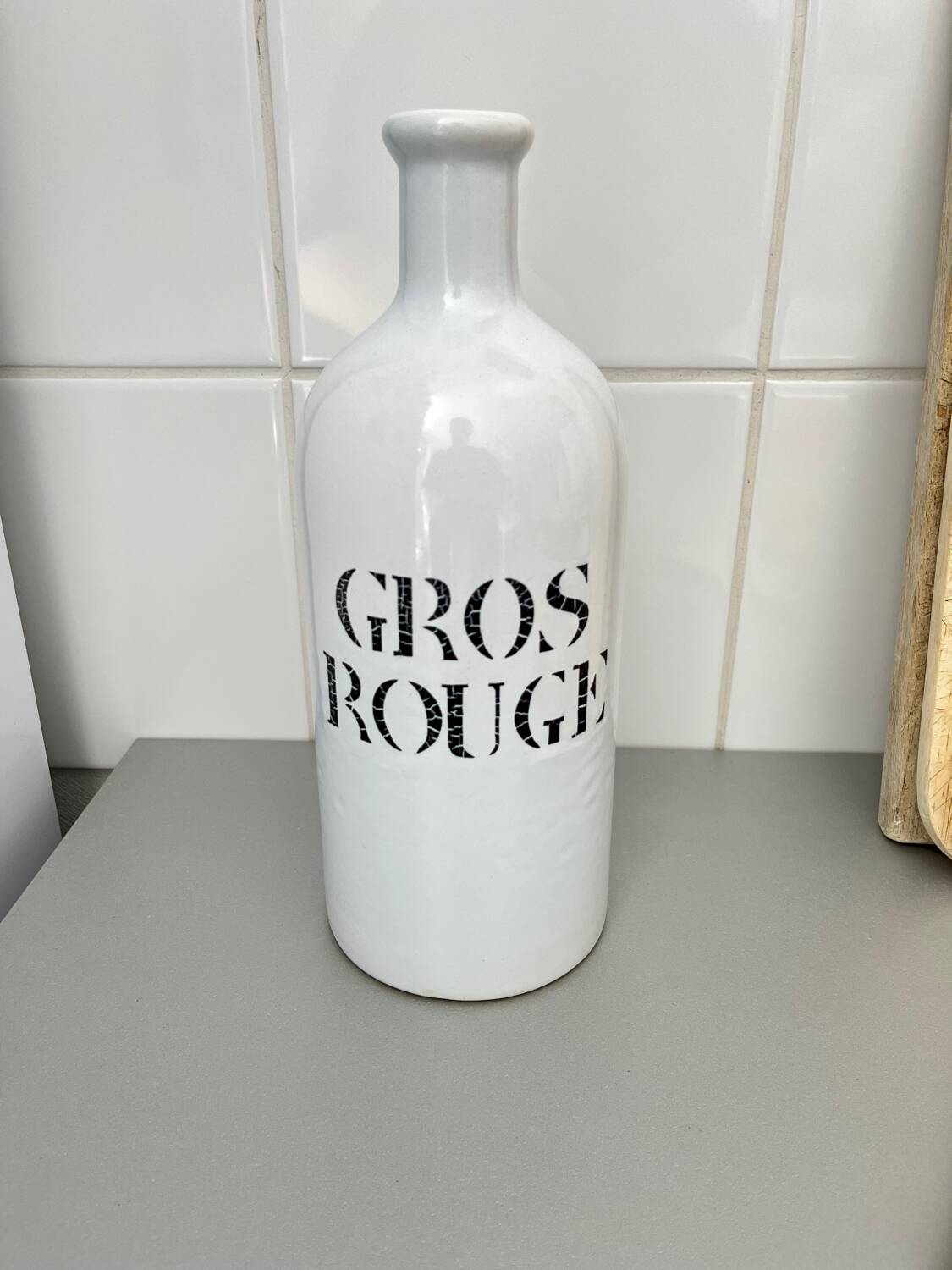 “Big red” ceramic bottle Charolles