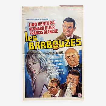 Original cinema poster "Les Barbouzes" Lino Ventura, Bernard Blier 35x54cm1964