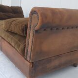 Bed rest French leather. 1920/1930.