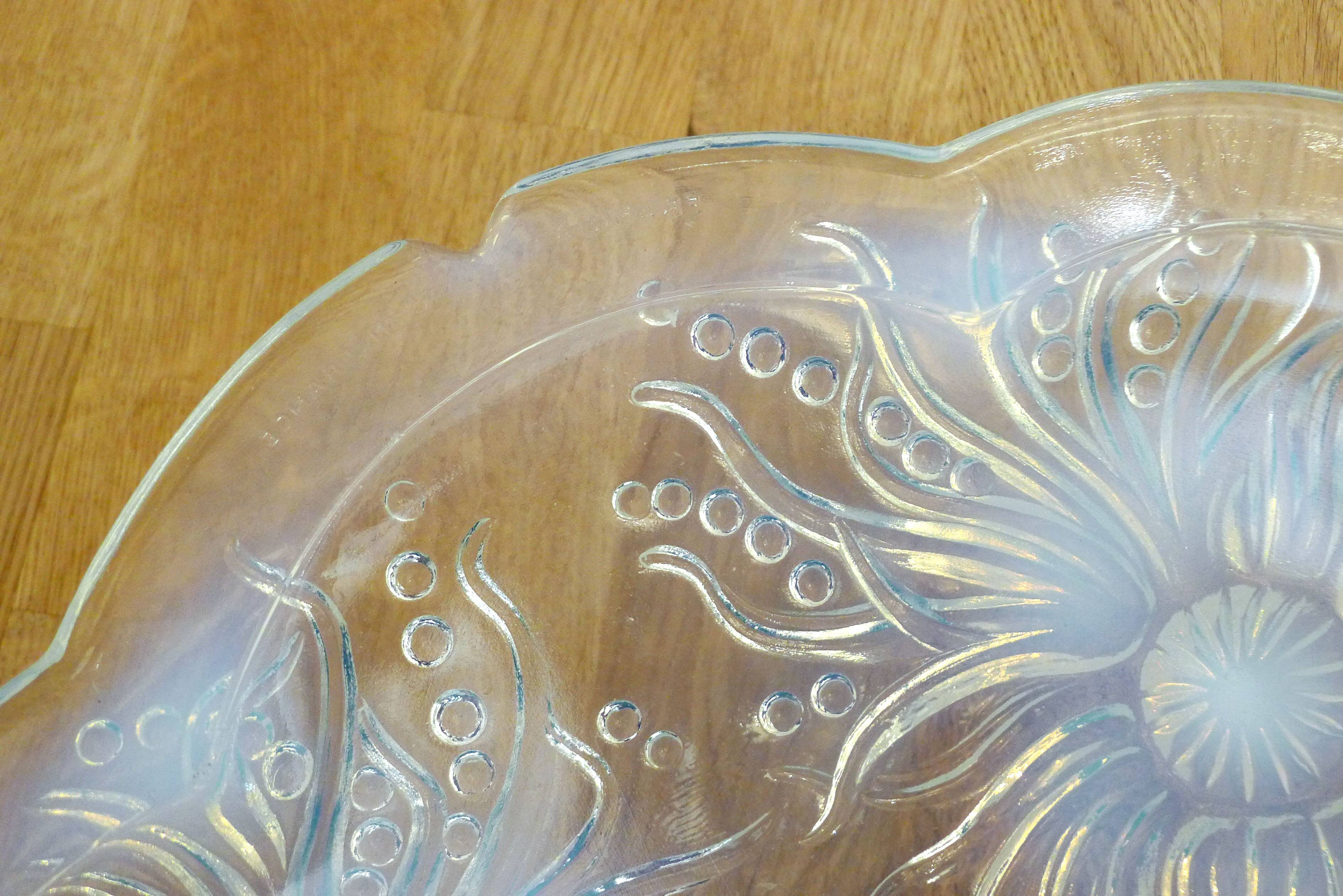 Plat coupe opalescente