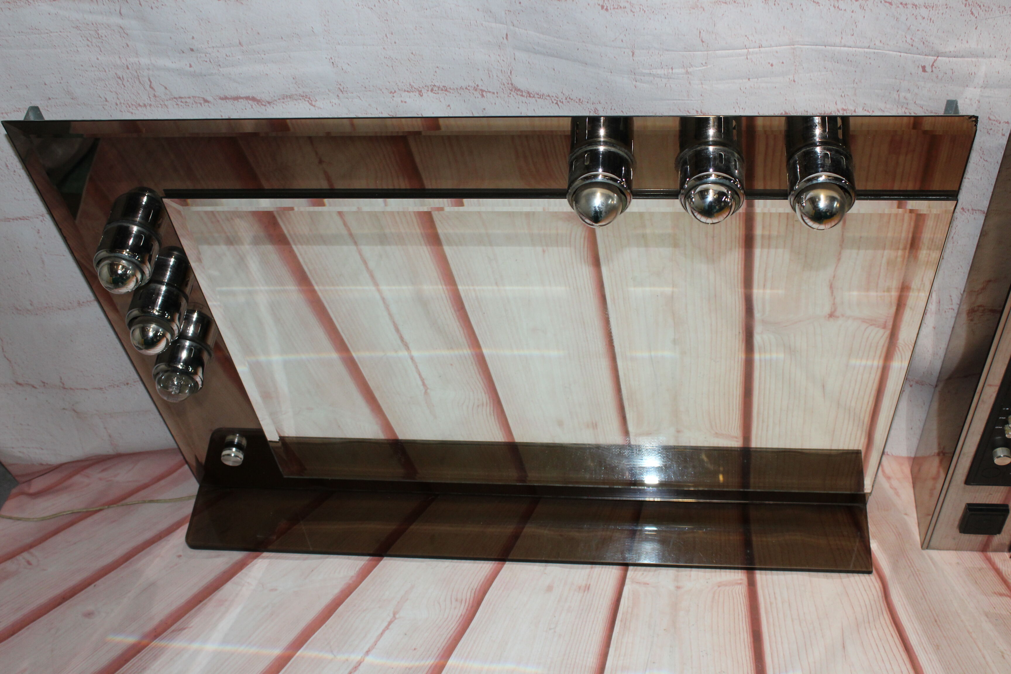 Vintage bathroom lodge mirror