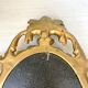 Miroir vintage doré, 29x19 cm