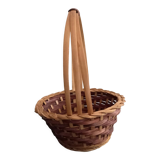 Two-tone basket with handle
