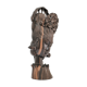 Buste en bois de femme à coiffe florale travail sculptural des années 60-70