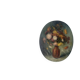Oval bouquet, oil on canvas