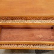 Wooden and rattan chest of drawers from the 50s/60s