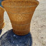 Pair of Vintage Wicker Armchairs