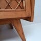 Vintage wood and rattan chest of drawers