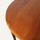 Table ronde de repas extensible danoise en teck – Années 1960