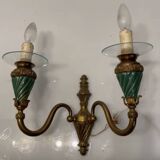 Bronze Ceramic Sconces Set of 2 1950’s