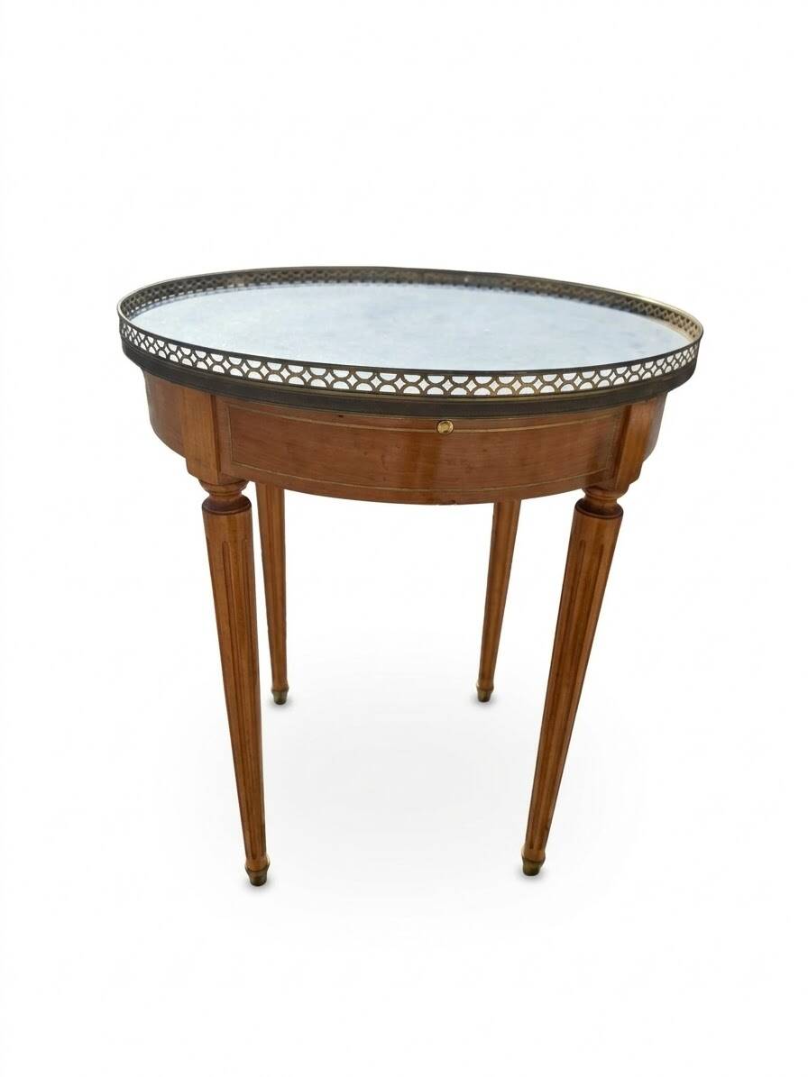 Louis XVI style bouillotte table in mahogany