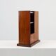 Early Art Deco umbrella stand in wood and metal, France ca. 1910