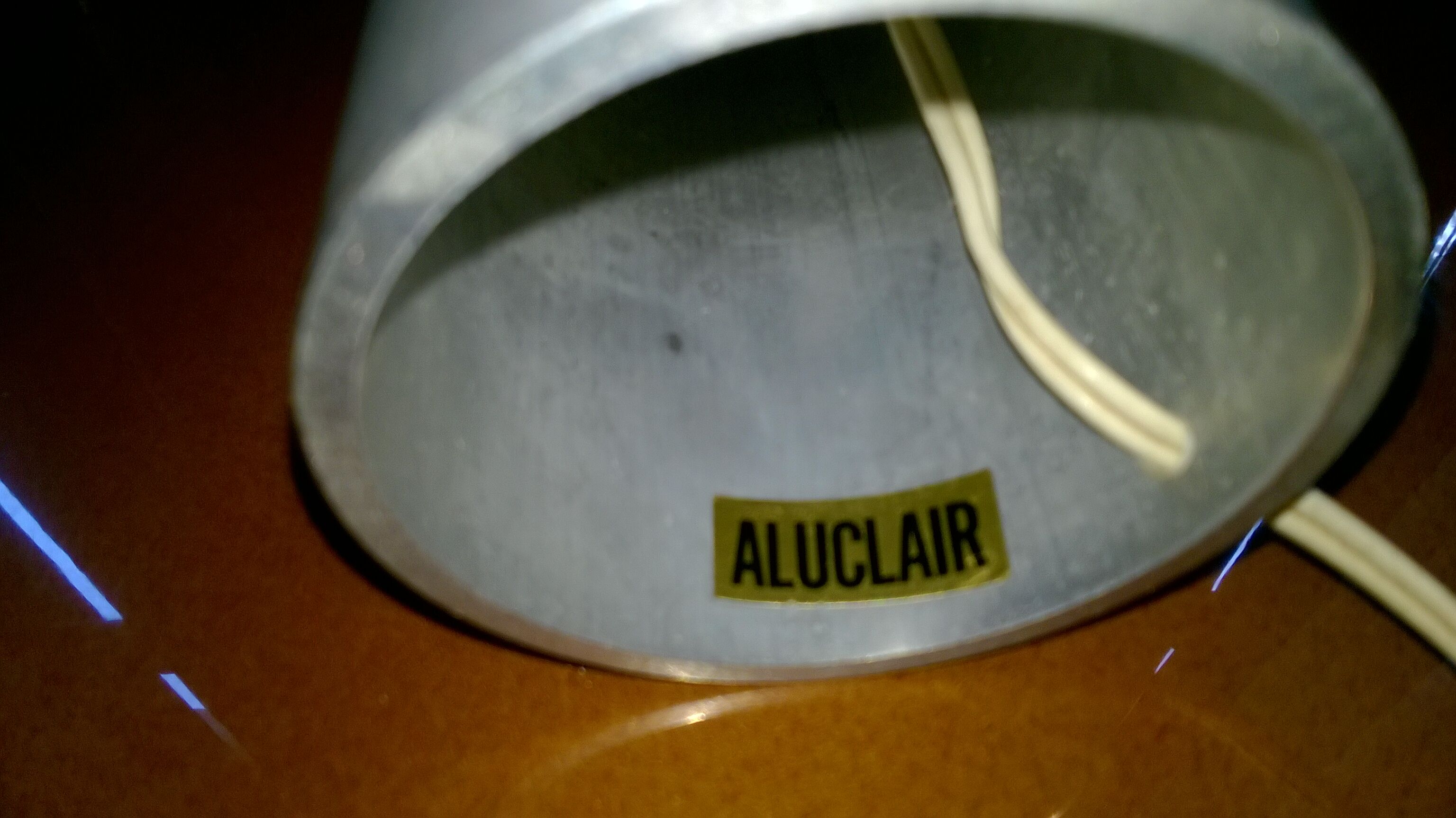 Paire de lampes de tables brutalistes en aluminium par Willy Luickx pour Aluclair