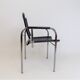Strässle HE leather lounge chair by Hans Eichenberger