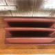 Old brown leather letter mail holder vintage office storage