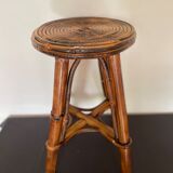 Smoked bamboo stool