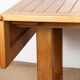 Large extendable dining table in solid oak by Guillerme and Chambron.